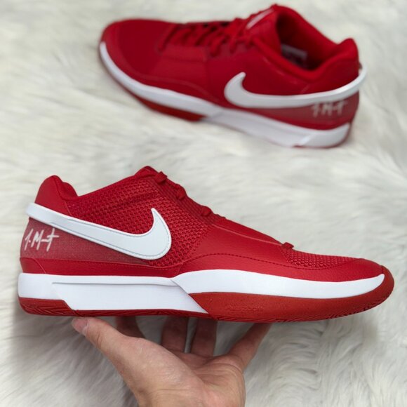 Nike Ja 1 TB University Red White Mens Basketball FV1303-600 NEW Multi Sz - Picture 1 of 4